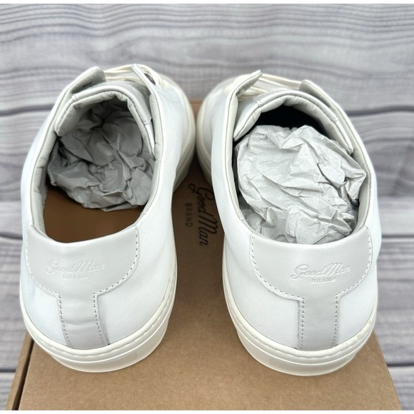 GOOD MAN BRAND LEGACY‎ LO TOP ITALIAN LEATHER SNEAKERS  NATURAL  MEN'S SIZE 15 - Picture 7 of 10